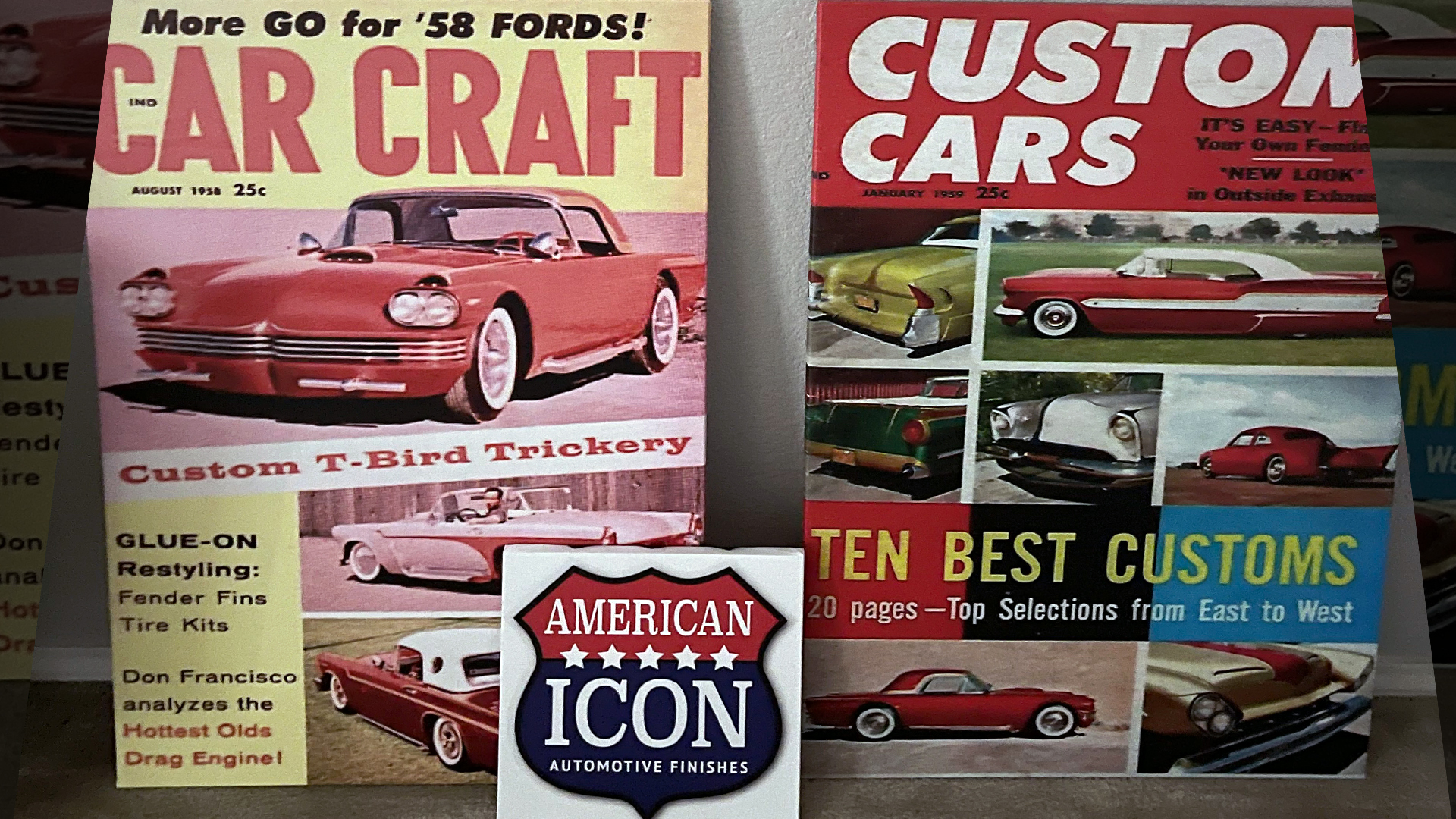 Car Craft and Custom Cars magazine covers